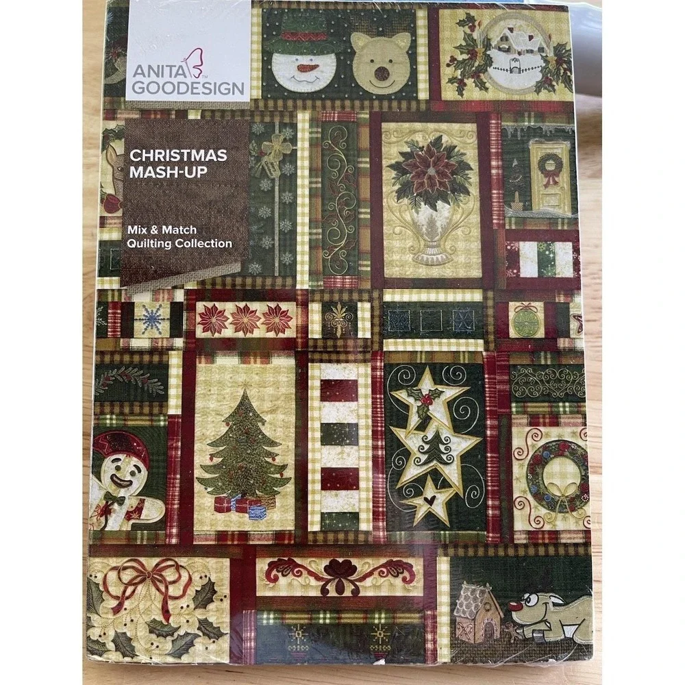 Anita Goodesign Christmas Mash-Up‎ Embroidery Machine CD NEW 297AGHD